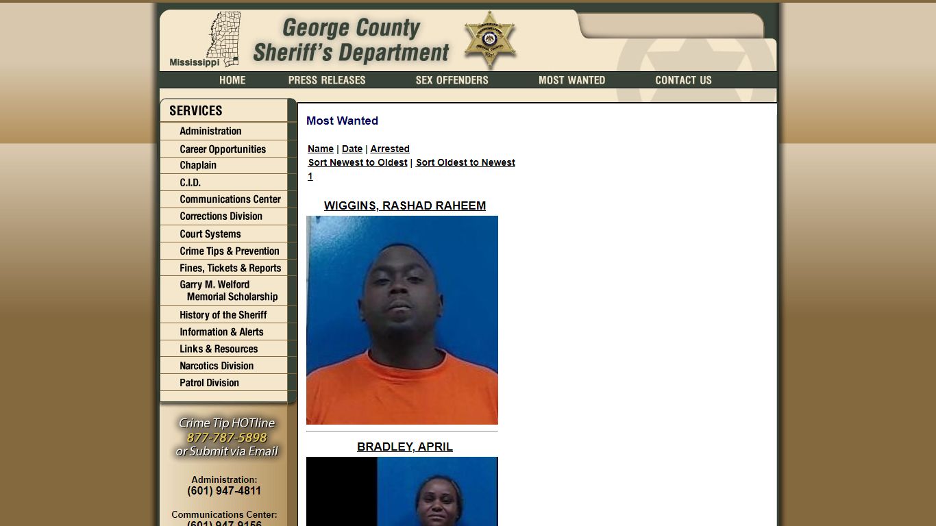 Most Wanted - George County Sheriff MS