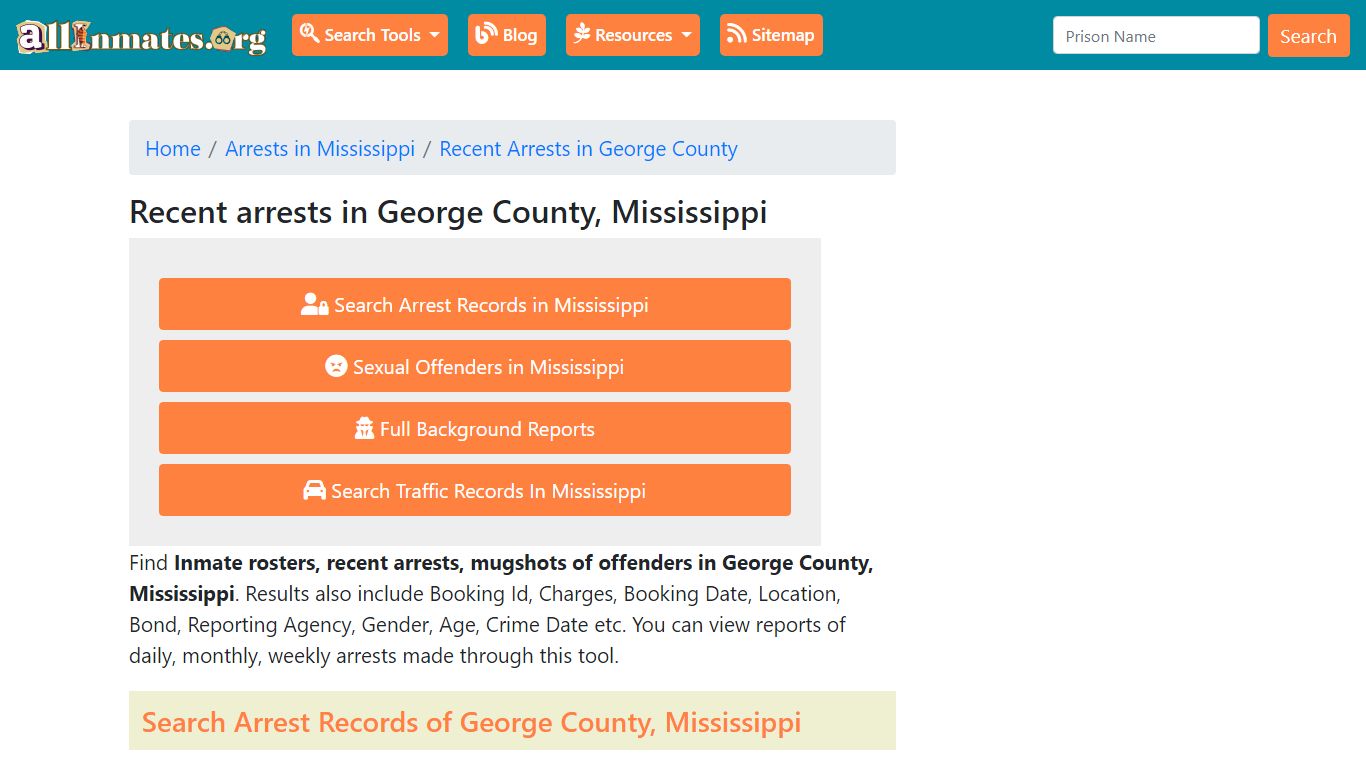 Recent arrests in George County, Mississippi | Mugshots, Rosters ...